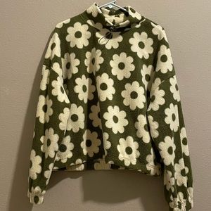 Pacsun Fleece Funnel Neck Pullover Sweatshirt